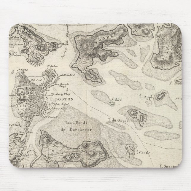 Mousepad Boston e área circundante (Frente)