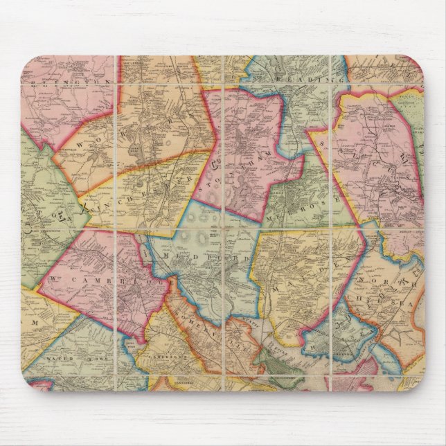 Mousepad Boston e vizinhança (Frente)