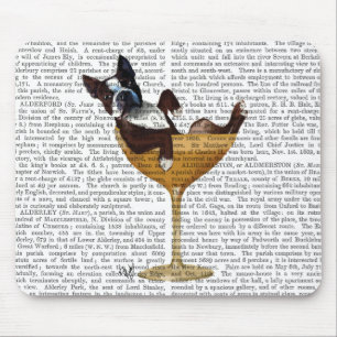 Mousepad Boston Terrier em Copktail Glass 2