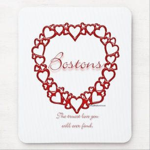 Mousepad Boston Terrier True Love