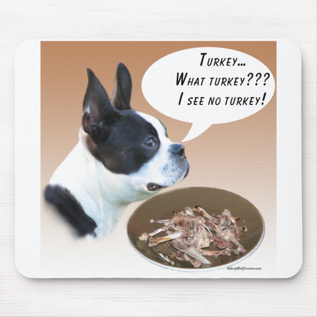 Mousepad Boston Terrier Turquia (Frente)