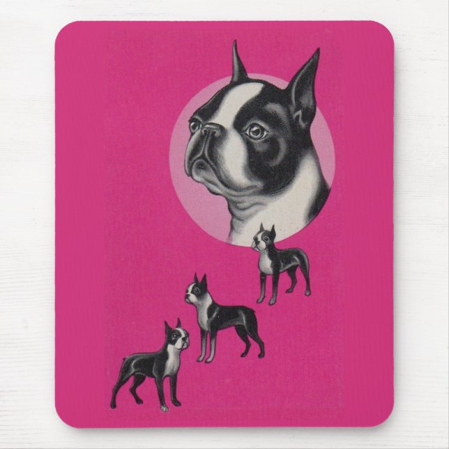 Mousepad Boston terriers (Frente)