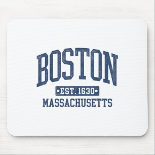 Mousepad Boston Vintage Sports Design Boston Machusets Mães