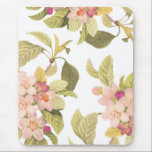 Mousepad Botânica Floral de Verão, florescente e rosa<br><div class="desc">Botânica Floral de Verão florescente</div>