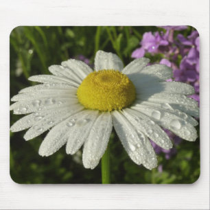 Mousepad Botânica Margarida e Lilás de Verão