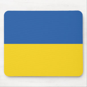 Mousepad Botão Bandeira da Ucrânia