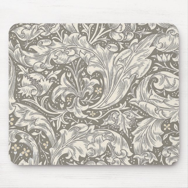 Mousepad Botão de solteiro em damasco antigo William Morris (Frente)
