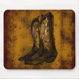 Mousepad Botas de vaqueiro ocidentais do desgaste do KRW