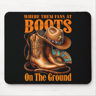 Mousepad Botas No Chão Juneteenth Cowgirl Onde Eles