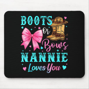 Mousepad Botas Ou Arcos Nannie Ama Você Revelação de Gênero