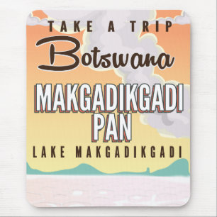 Mousepad Botsuana - Makgadikgadi Pan viagens vintage
