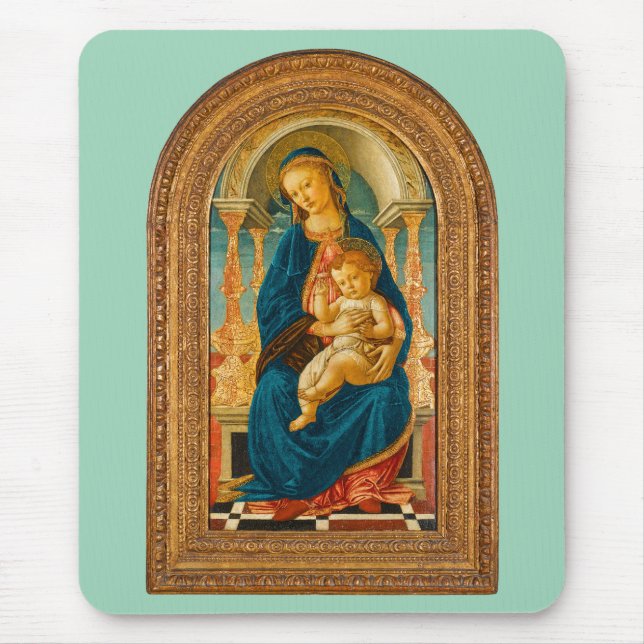 Mousepad Botticelli (1445-1510) Madonna & Criança Enthroned (Frente)