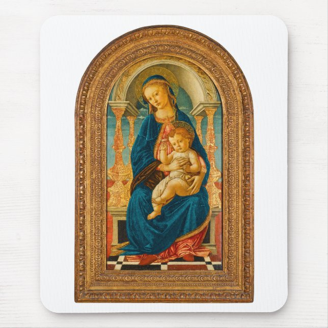 Mousepad Botticelli (1445-1510) Madonna & Criança Enthroned (Frente)