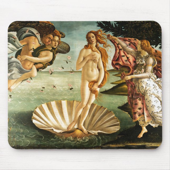 Mousepad Botticelli Nascimento Da Pintura Renascentista De  (Frente)