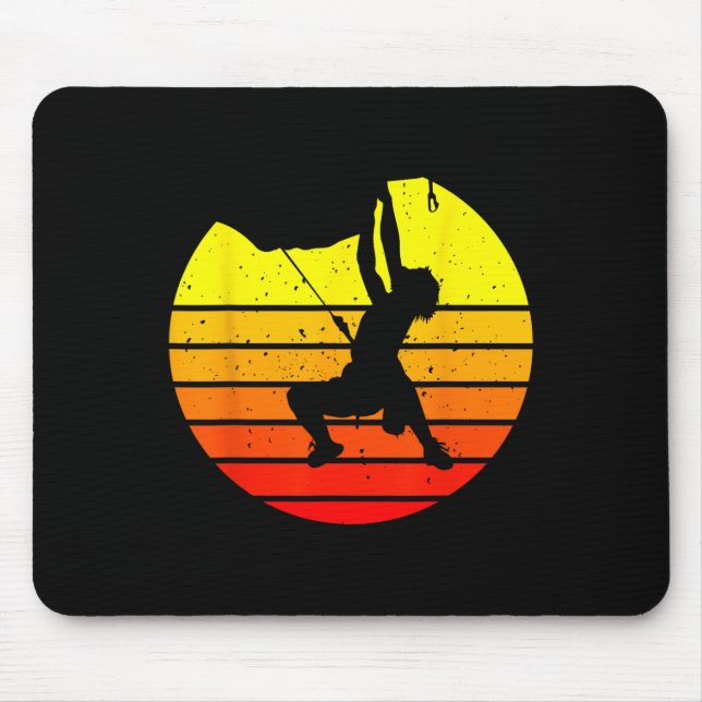 Mousepad Boulder Adventure Arizona Sunset Rock Climbing Sil (Frente)