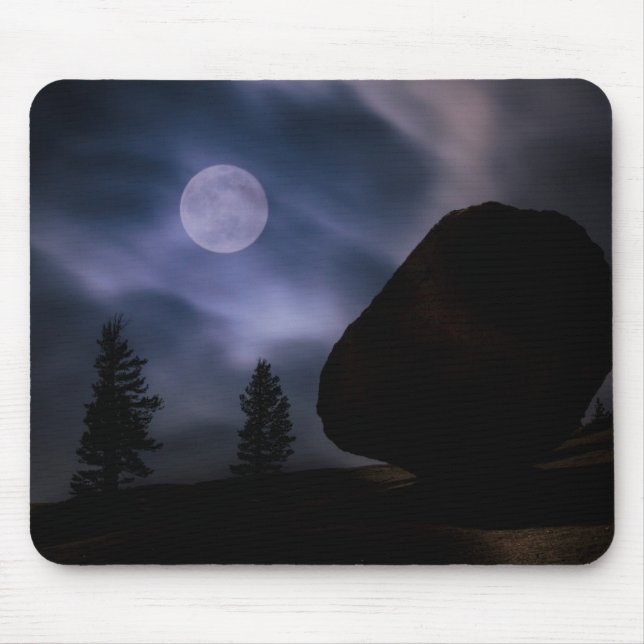 Mousepad Boulder by Moonlight | Parque Nacional Yosemite (Frente)