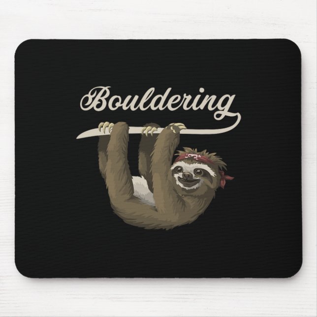 Mousepad Boulder Climbing Sloth Bouldering  (Frente)