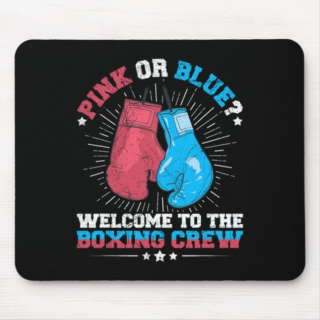 Mousepad Boxeando A Questão Do Gênero Revelem Citação Para  (Frente)