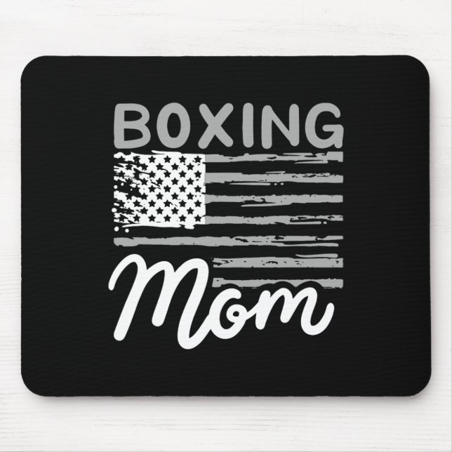 Mousepad Boxeando Mãe Boxeando Mãe Kickboxing Mamãe Mamãe M (Frente)