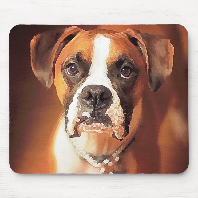 Mousepad Boxer Aquarela (Frente)