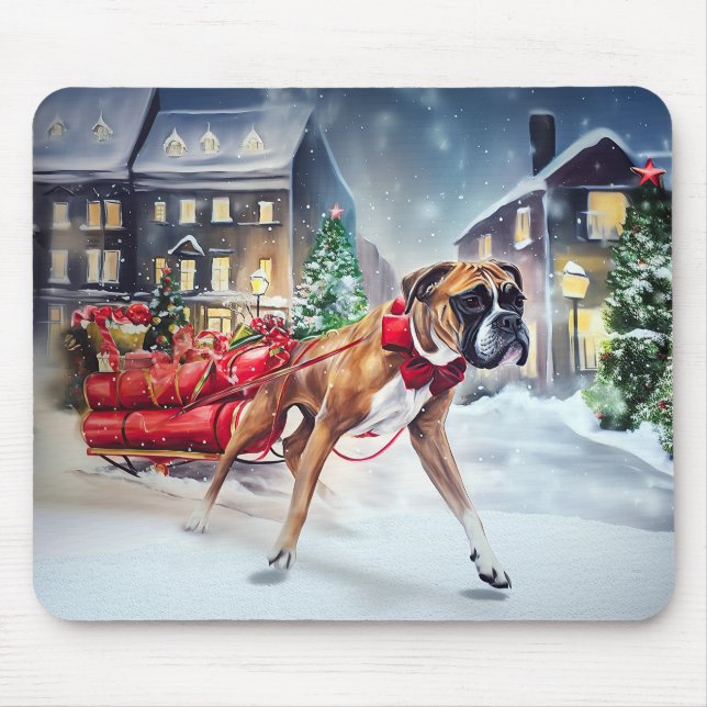 Mousepad Boxer Christmas Fesason Season (Frente)