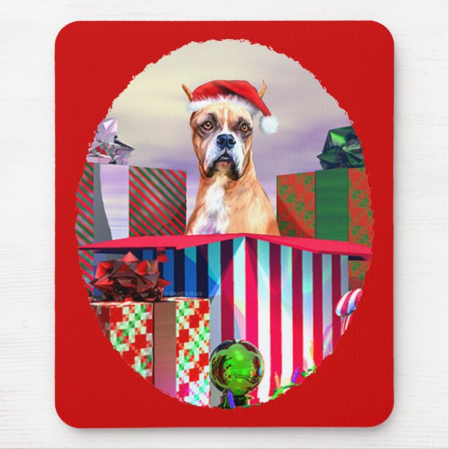 Mousepad Boxer Christmas Surpresa (Frente)