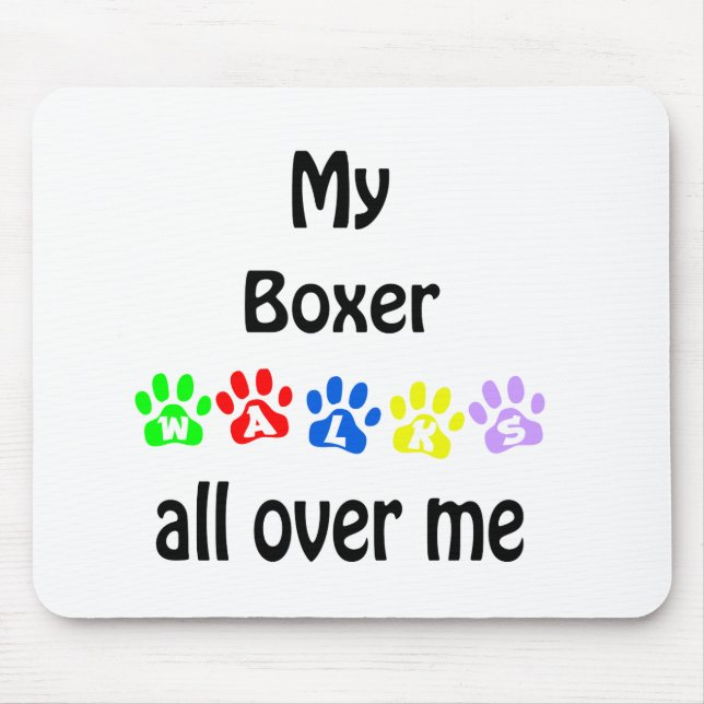 Mousepad Boxer Walks Design (Frente)