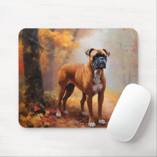 Mousepad Boxin no outono Folhas Cair Inspire