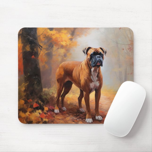 Mousepad Boxin no outono Folhas Cair Inspire (Com mouse)
