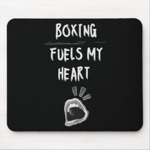 Mousepad Boxing Combustes Meu Coração Pulando Luvas