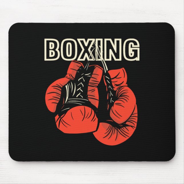 Mousepad Boxing Design Boxing Luvas Artista Marcial (Frente)