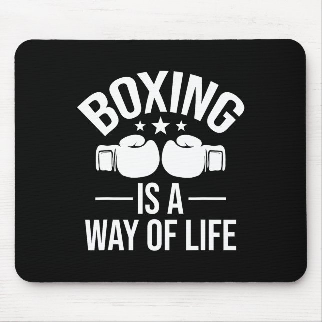 Mousepad Boxing É Um Modo De Vida - Kickboxer Gym (Frente)