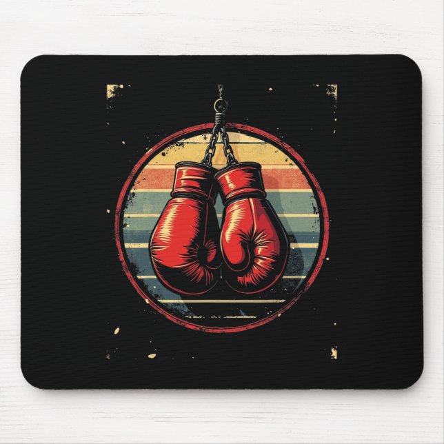 Mousepad Boxingando Luvas Vintage 1 (Frente)