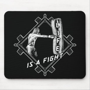 Mousepad Boxote Citação A Vida é uma Luta