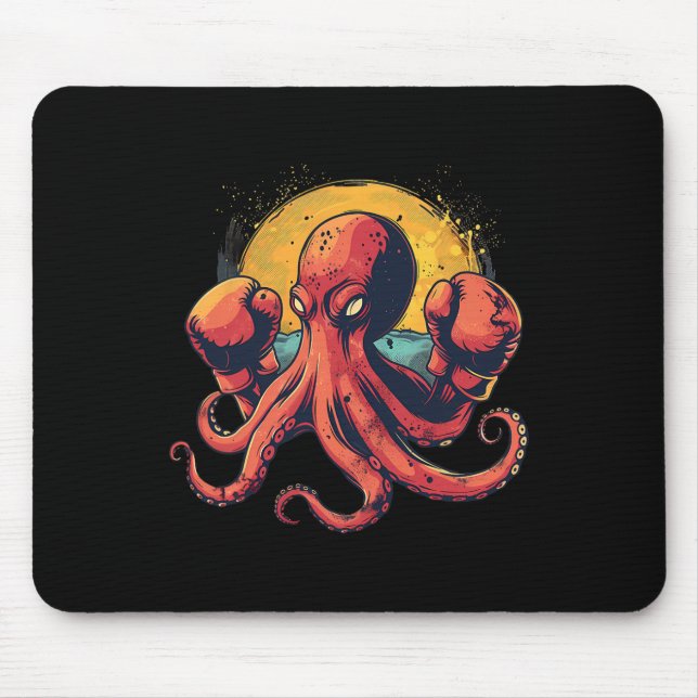 Mousepad Boxpus Lover Ocean Sea Creature Funny Boxin (Frente)