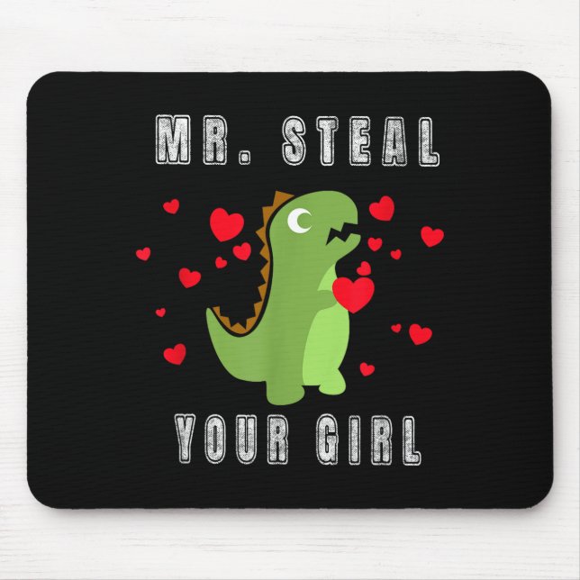 Mousepad Boys Mr. Steal Your Girl - Cute Valentines Day Din (Frente)