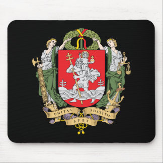 Mousepad Bracelete de rato com brasão de Vilnius, Lituânia