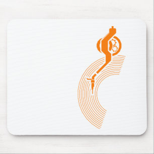 Mousepad Braço de tom - vinil da música do disco-jóquei
