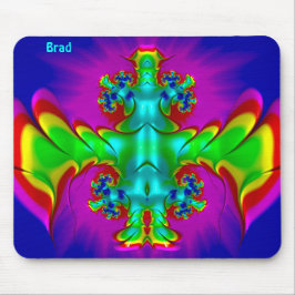 Mousepad BRAD ~ Zany Hot Red, Green, Blue e Yellow ~