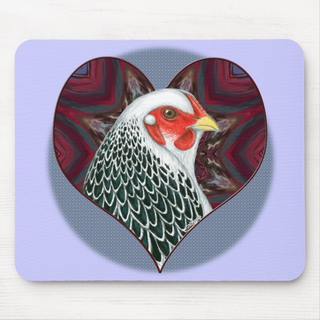 Mousepad Brahma Hen Heart (Frente)
