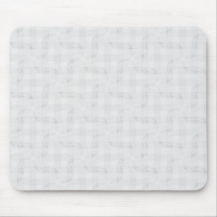 Mousepad Branca sólida texturizada.