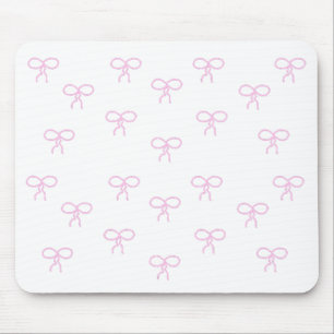 Mousepad Branco com Arcos Rosa