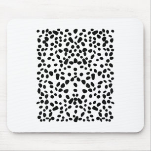 Mousepad Branco Com Bolinhas Negras Dalmático _1