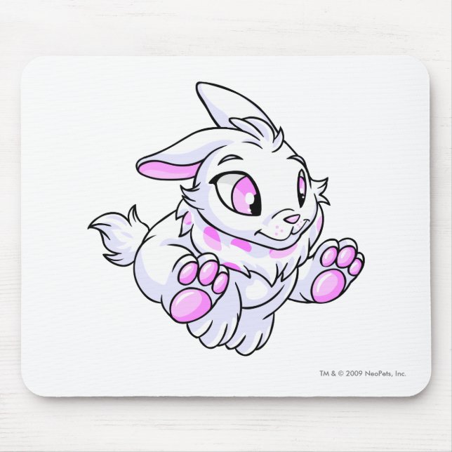 Mousepad Branco de Cybunny (Frente)