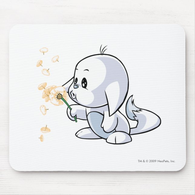 Mousepad Branco de Kacheek (Frente)