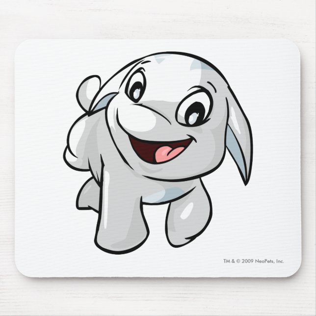 Mousepad Branco de Poogle (Frente)