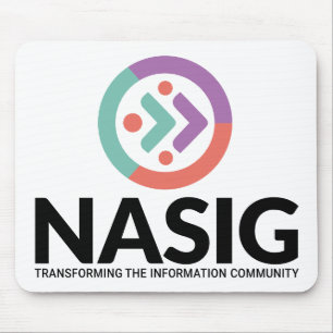 Mousepad Branco do logotipo NASIG