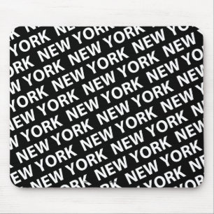 Mousepad Branco Padrão de Nova York