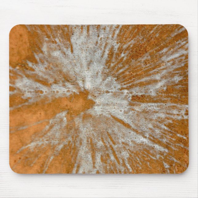 Mousepad Branco sobre Paintball Dourado (Frente)