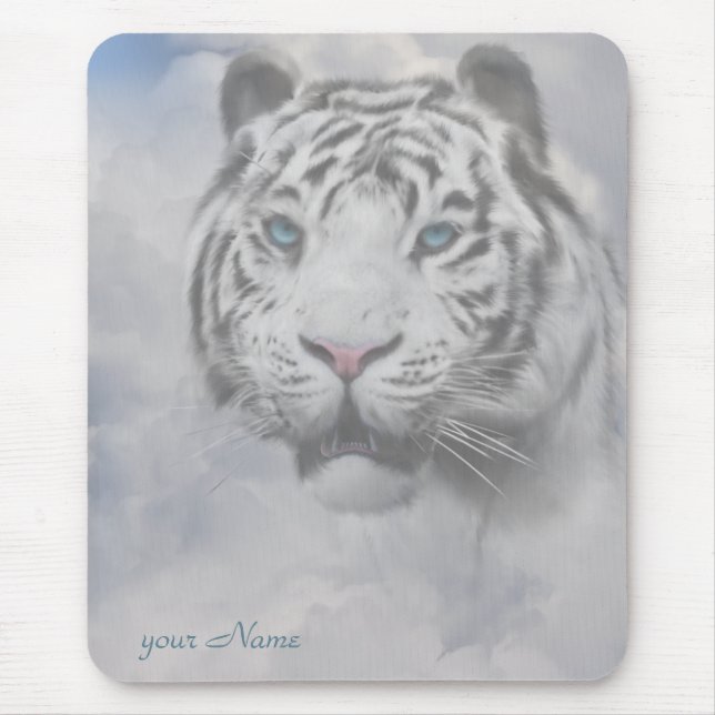 Mousepad Branco Tiger (Frente)